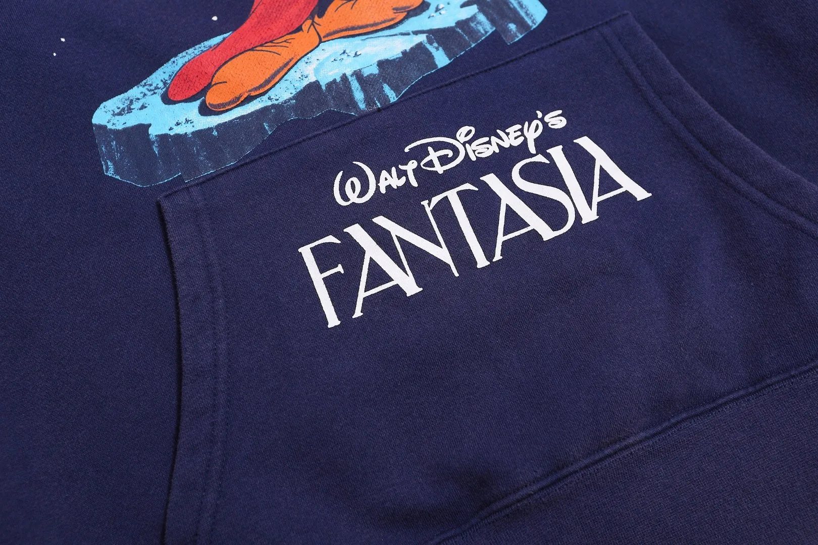 Saint Michael "FANTASIA" Mickey printed retro distressed washed velvet hoodie long-sleeved sweatshirt Fabric: 420g Style number: SM623 Size: S-M-L-XL Color: Blue Price: P236